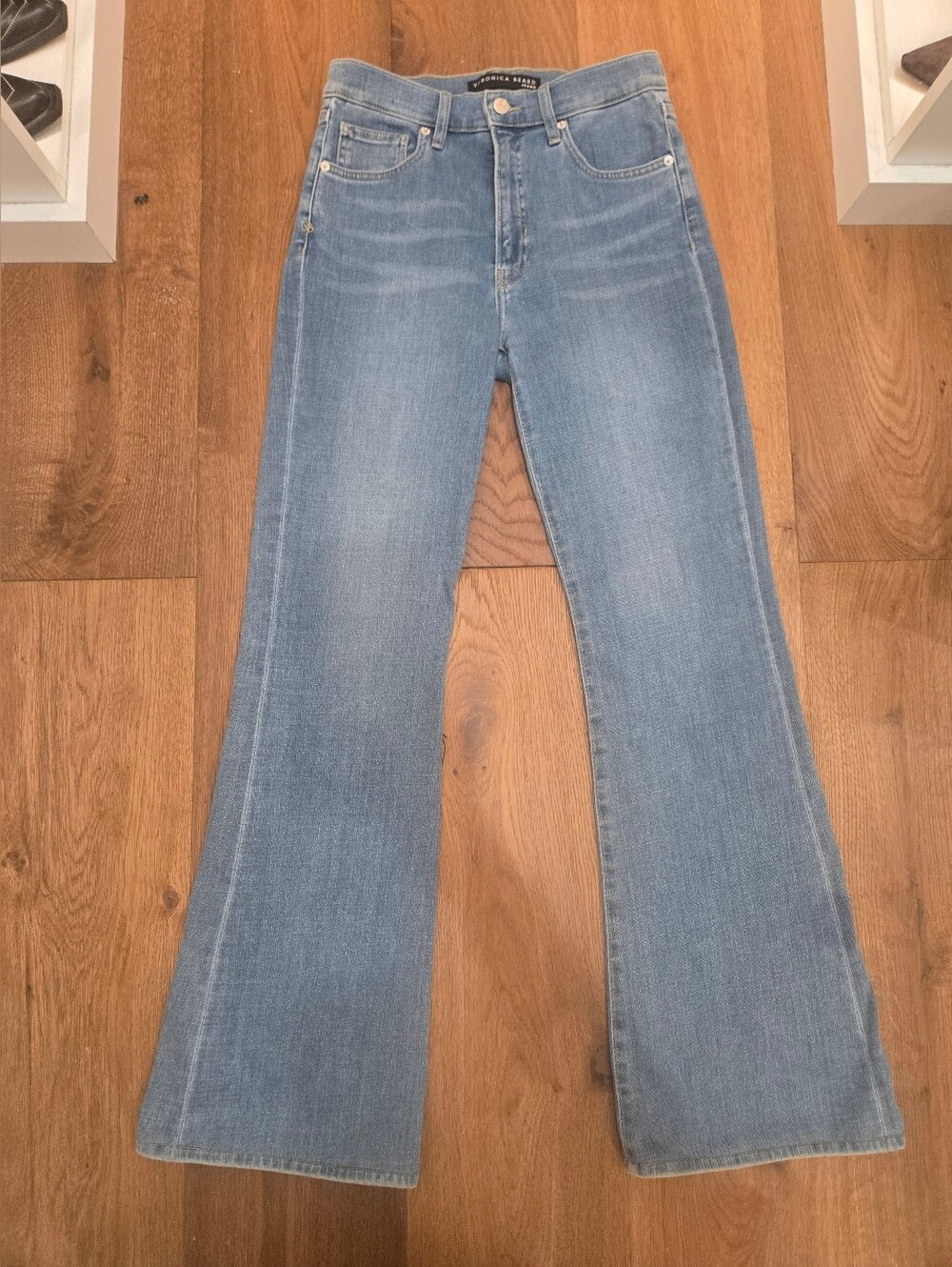 Veronica Beard Light Blue Flared Jeans